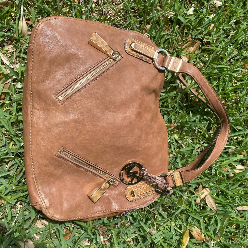 Michael Kors Brown Leather Shoulder Bag/Purse